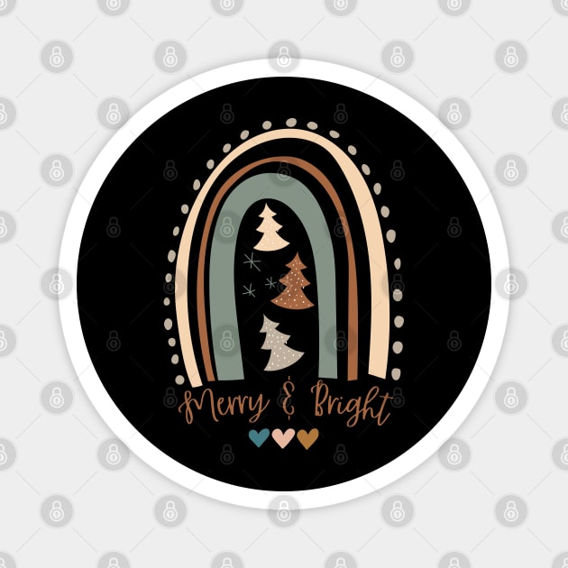 Christmas Merry And Bright Magnet by The WYLD Tribe